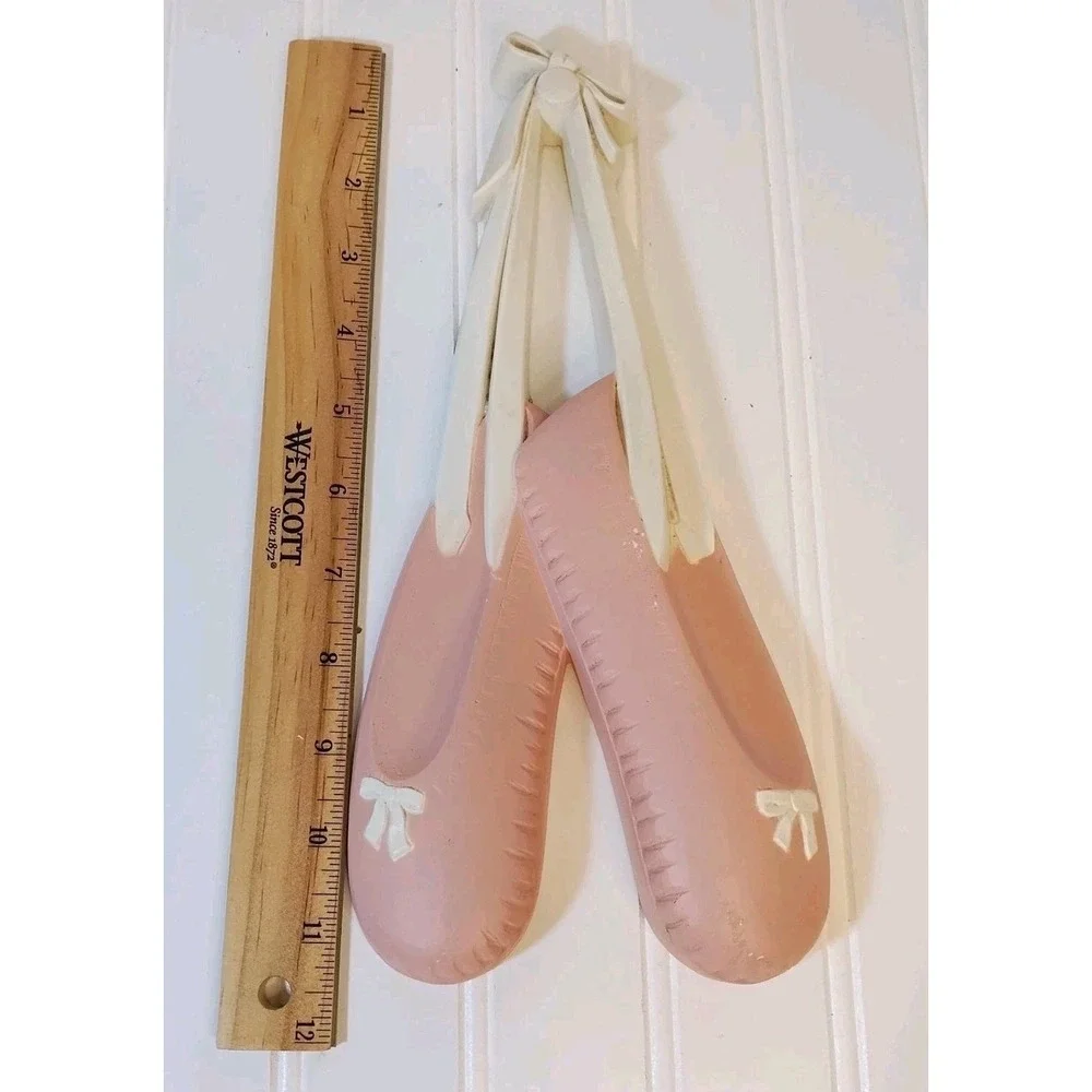 Homco Vintage Hanging‎ Pink Ballerina Slippers 12